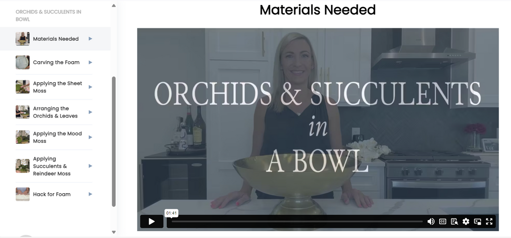 Orchids & Succulents in a Bowl Video Course